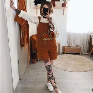 Beaton linen shortalls medium